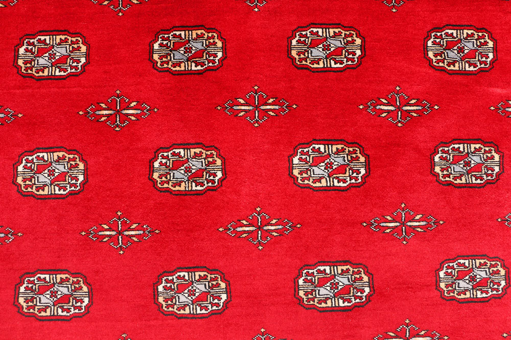 Dark Red Bokhara 6' 7 x 10' - No. 46128 - ALRUG Rug Store