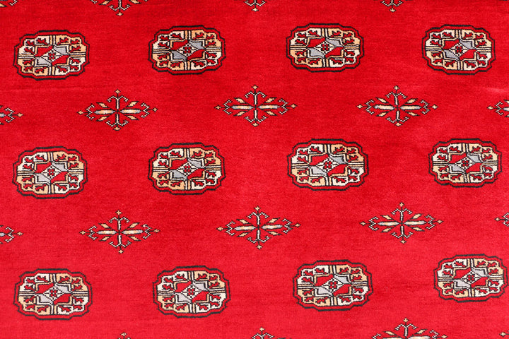 Dark Red Bokhara 6' 7 x 10' - No. 46128 - ALRUG Rug Store