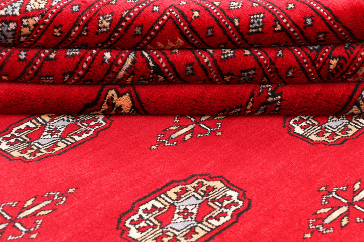 Dark Red Bokhara 6' 7 x 10' - No. 46128 - ALRUG Rug Store