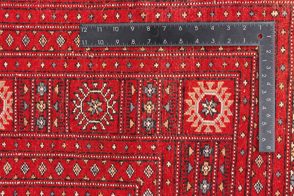 Dark Red Bokhara 6' 7 x 10' - No. 46128 - ALRUG Rug Store