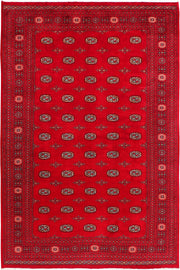 Dark Red Bokhara 6' 7 x 10' - No. 46128 - ALRUG Rug Store