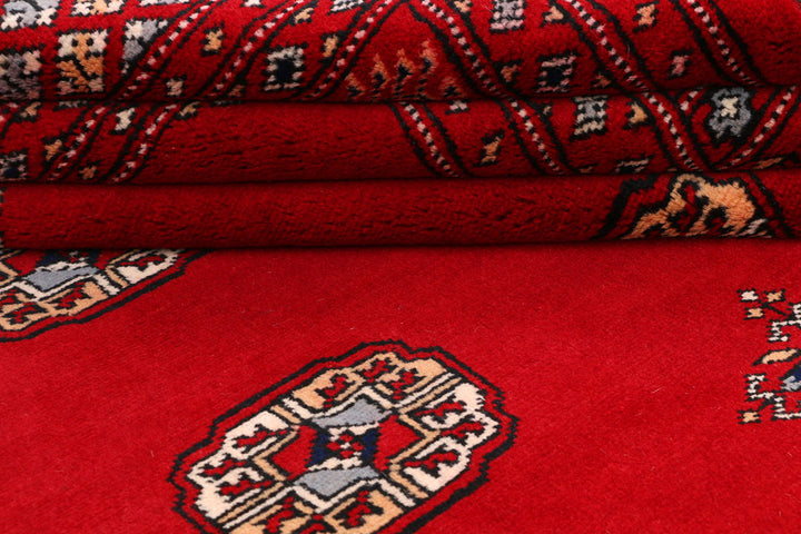 Dark Red Bokhara 6' 8 x 10' 7 - No. 46135 - ALRUG Rug Store