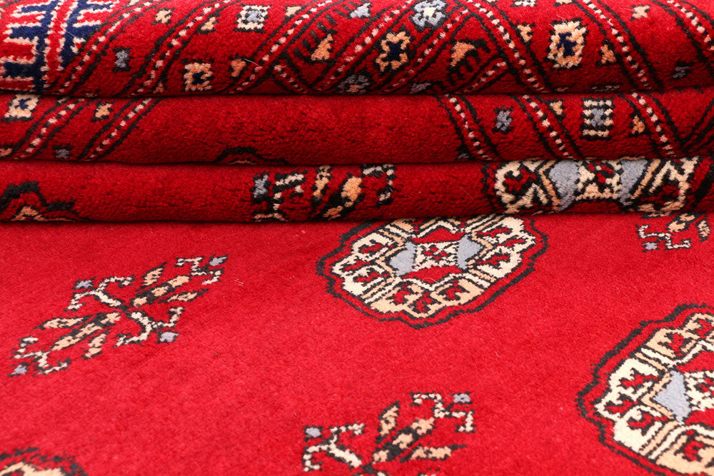 Dark Red Bokhara 6' 7 x 10' 4 - No. 46140 - ALRUG Rug Store