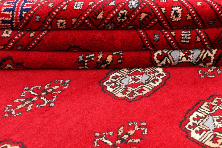 Dark Red Bokhara 6' 7 x 10' 4 - No. 46140 - ALRUG Rug Store
