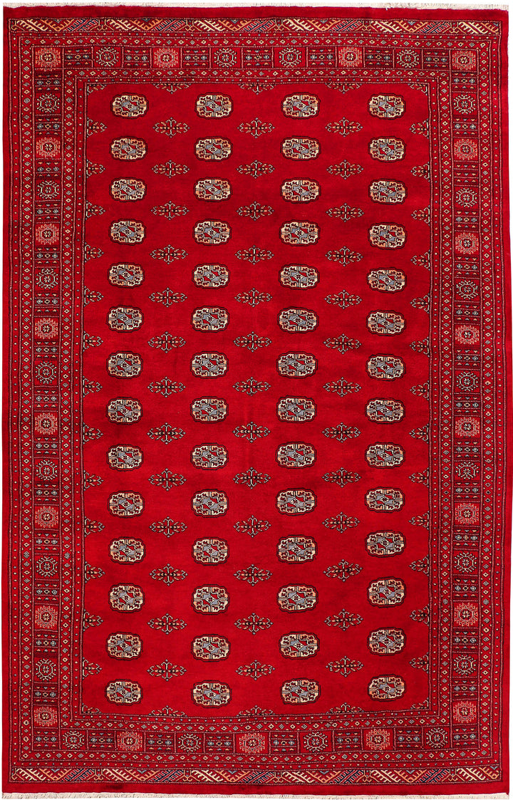 Dark Red Bokhara 6' 7 x 10' 4 - No. 46140 - ALRUG Rug Store