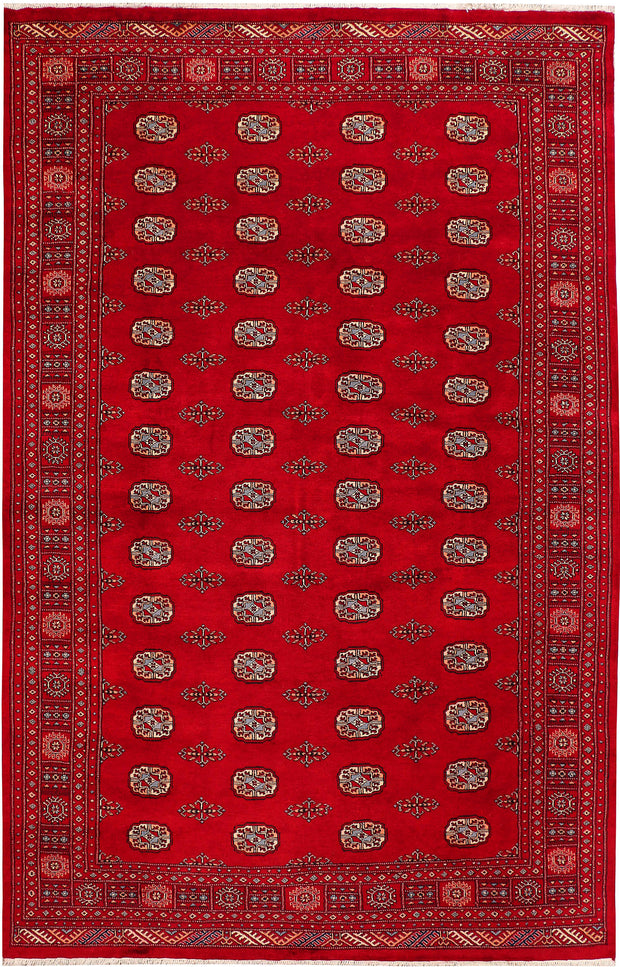 Dark Red Bokhara 6' 7 x 10' 4 - No. 46140 - ALRUG Rug Store