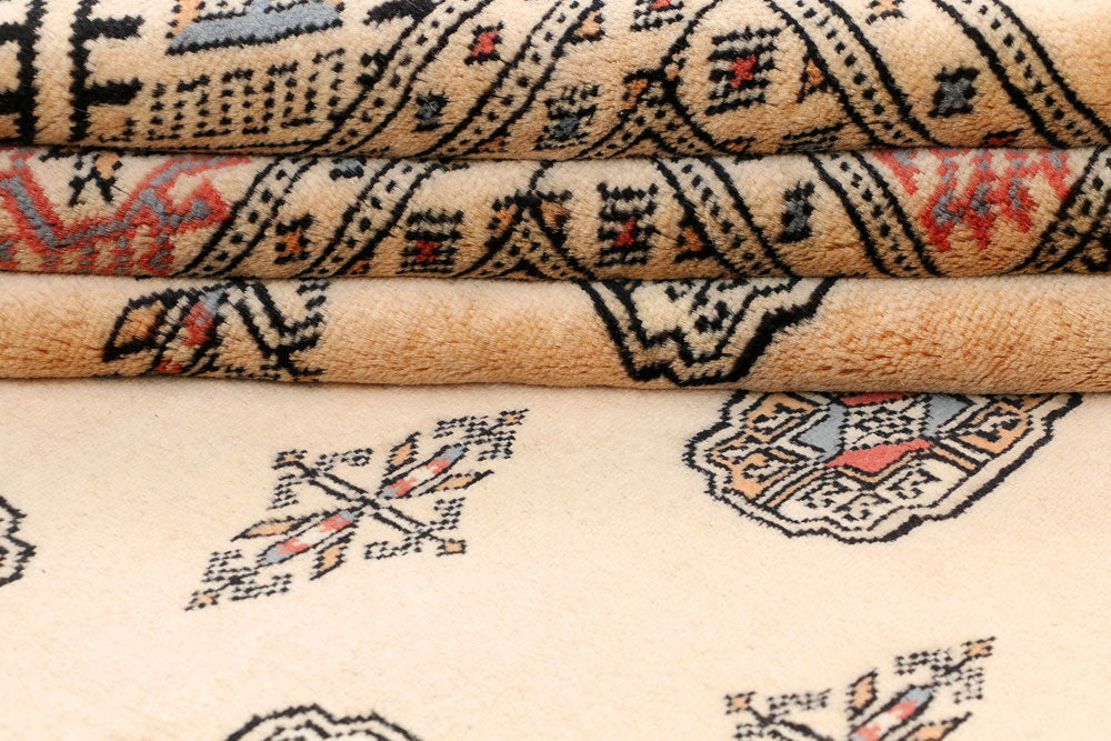 Tan Bokhara 6' 6 x 9' 10 - No. 46146 - ALRUG Rug Store