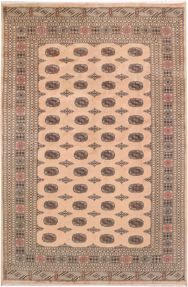 Tan Bokhara 6' 6 x 9' 10 - No. 46146 - ALRUG Rug Store