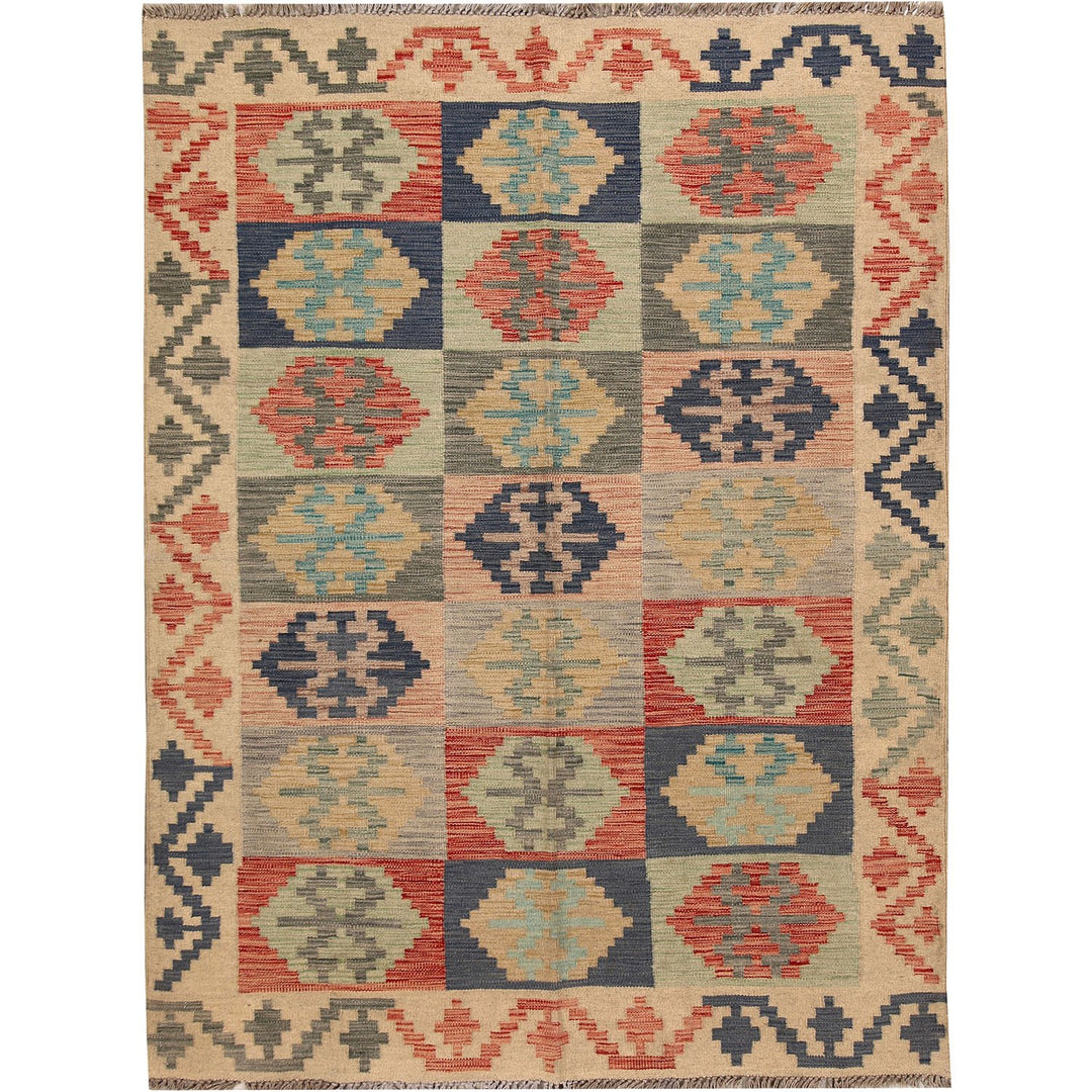 Vegetable Kilim 4' 9 x 6' 5 (ft) - No. AL25494 - ALRUG Rug Store