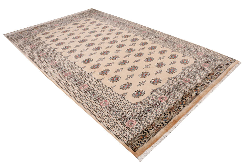 Tan Bokhara 6' 8 x 10' 6 - No. 46152 - ALRUG Rug Store