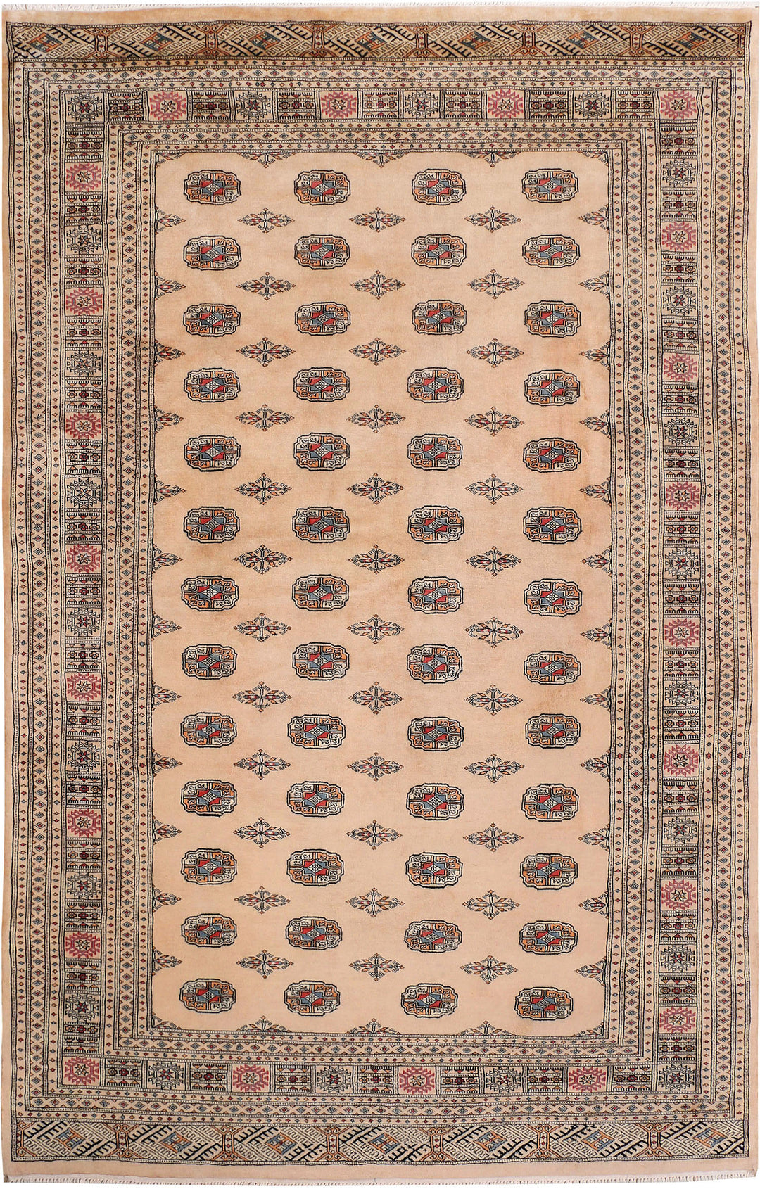 Tan Bokhara 6' 8 x 10' 6 - No. 46152 - ALRUG Rug Store
