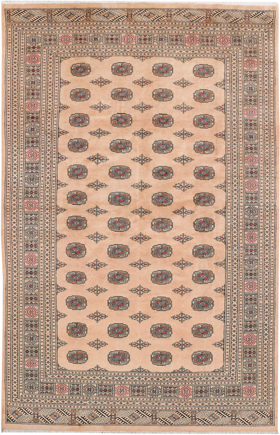 Tan Bokhara 6' 6 x 10' - No. 46156 - ALRUG Rug Store