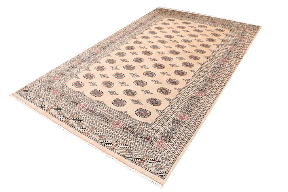 Tan Bokhara 6' 6 x 10' 5 - No. 46158 - ALRUG Rug Store