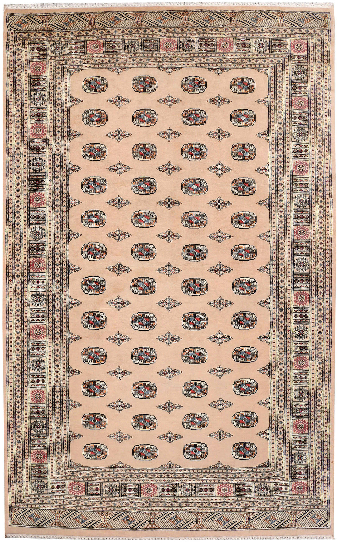 Tan Bokhara 6' 6 x 10' 5 - No. 46158 - ALRUG Rug Store