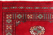 Red Bokhara 3' 2 x 4' 6 - No. 46173 - ALRUG Rug Store
