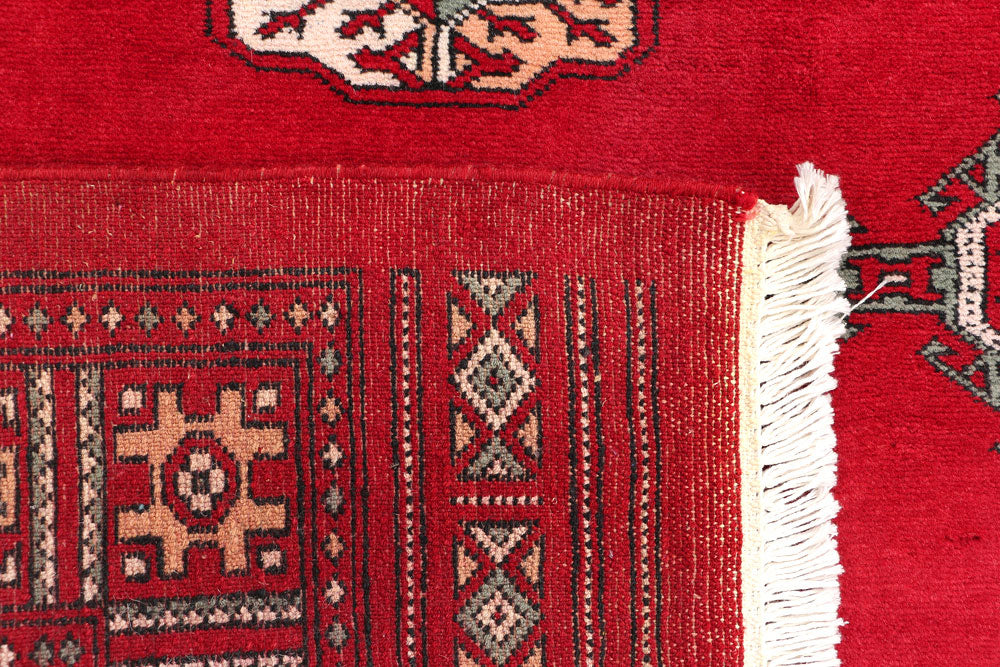 Red Bokhara 3' 2 x 4' 6 - No. 46173 - ALRUG Rug Store