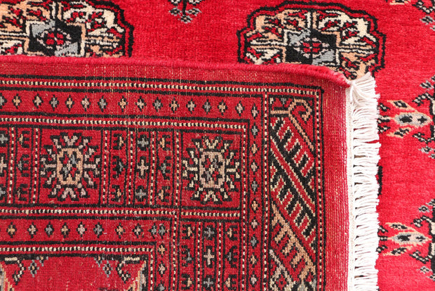 Red Bokhara 3' 2 x 4' 10 - No. 46194 - ALRUG Rug Store