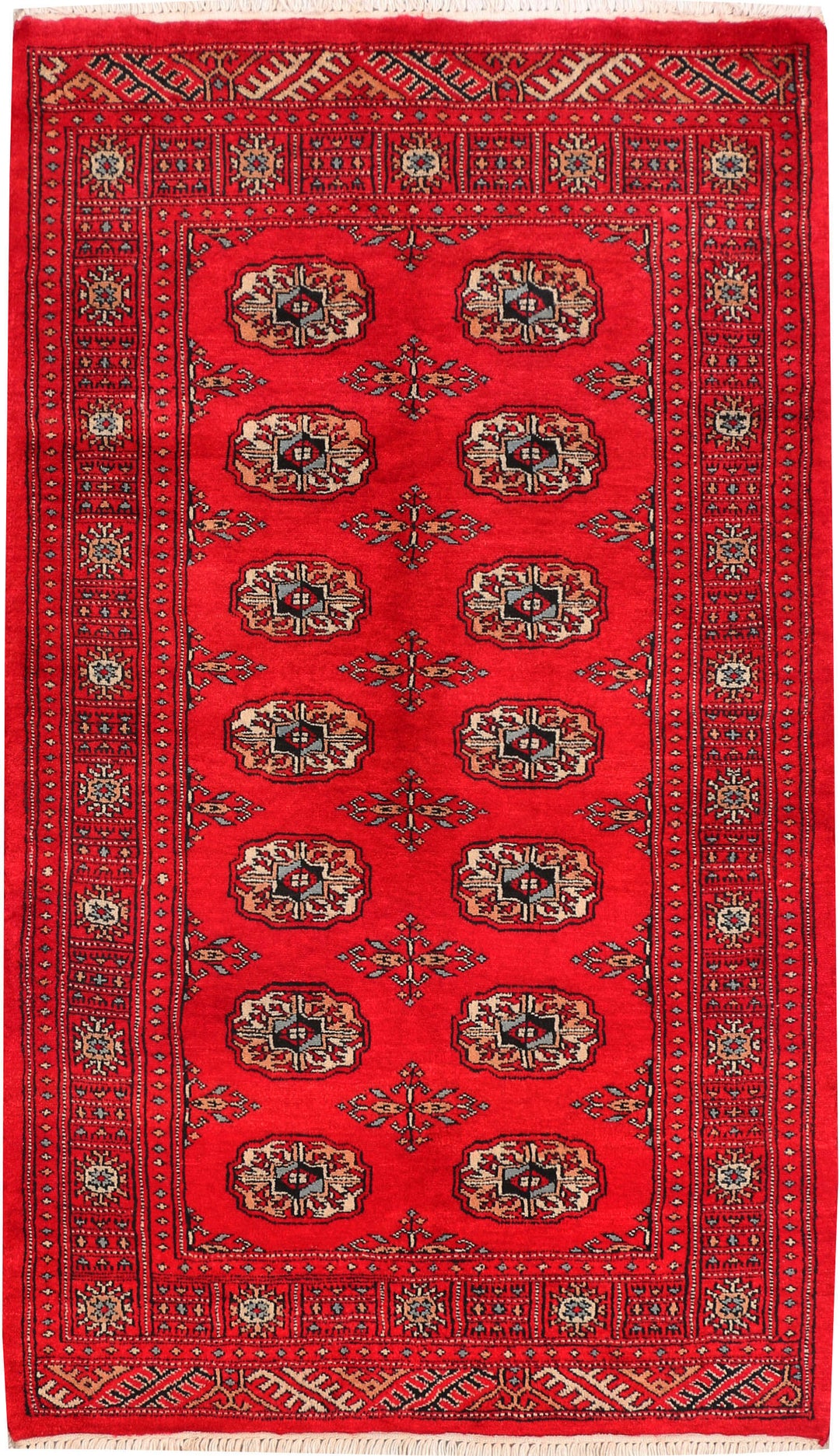 Red Bokhara 3' x 5' 1 - No. 46213 - ALRUG Rug Store