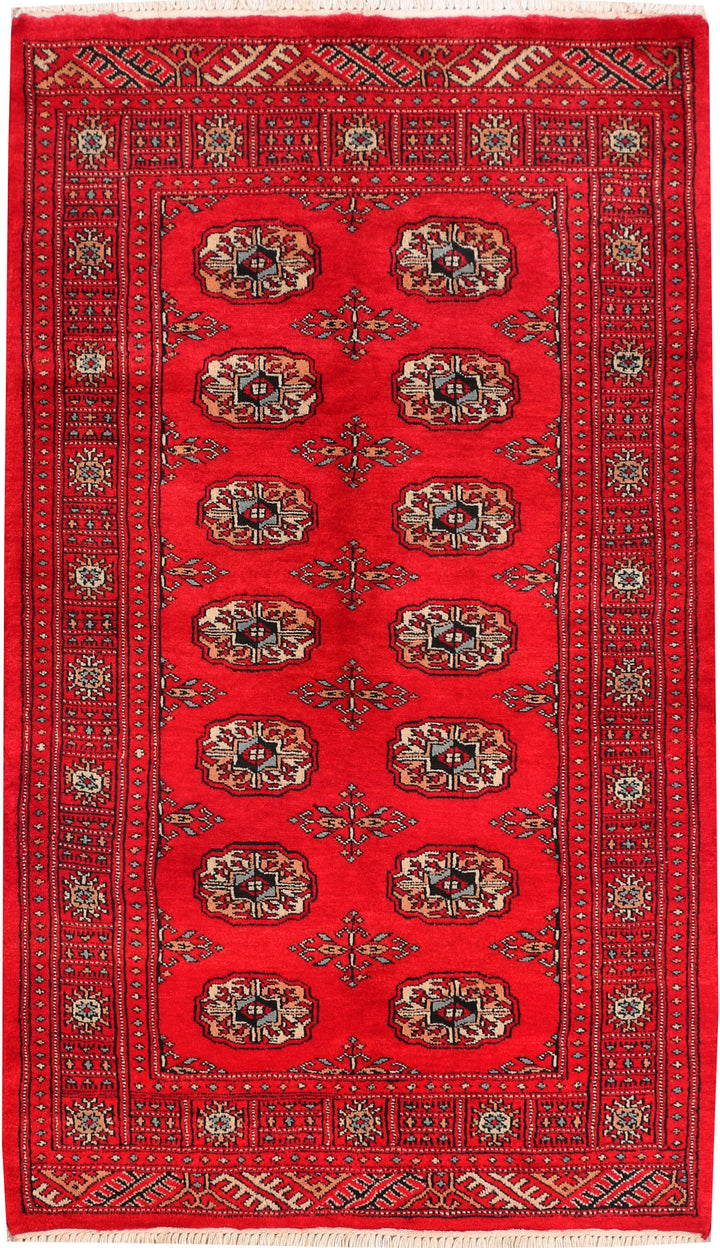 Red Bokhara 3' x 5' 1 - No. 46213 - ALRUG Rug Store