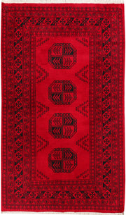 Dark Red Fil Pa 3' x 5' 1 - No. 46221 - ALRUG Rug Store