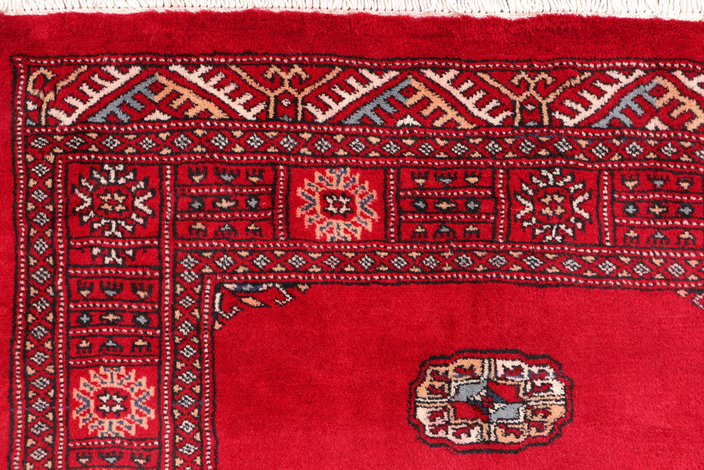 Dark Red Bokhara 3' x 5' 3 - No. 46246 - ALRUG Rug Store