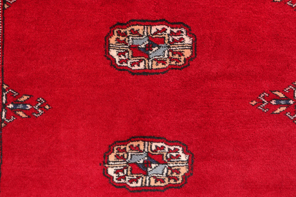 Dark Red Bokhara 3' x 5' 3 - No. 46246 - ALRUG Rug Store