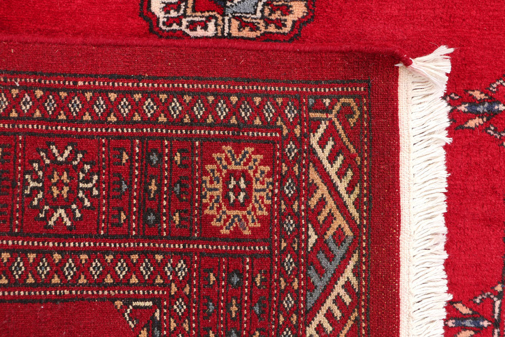 Dark Red Bokhara 3' x 5' 3 - No. 46246 - ALRUG Rug Store