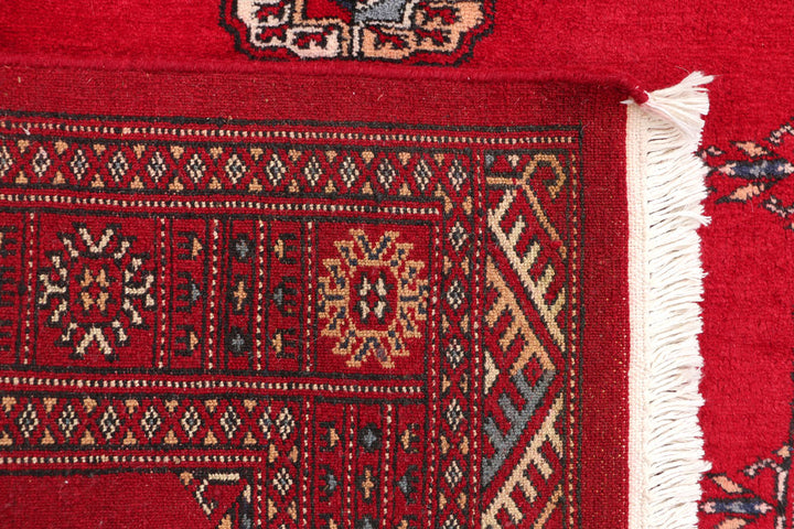 Dark Red Bokhara 3' x 5' 3 - No. 46246 - ALRUG Rug Store