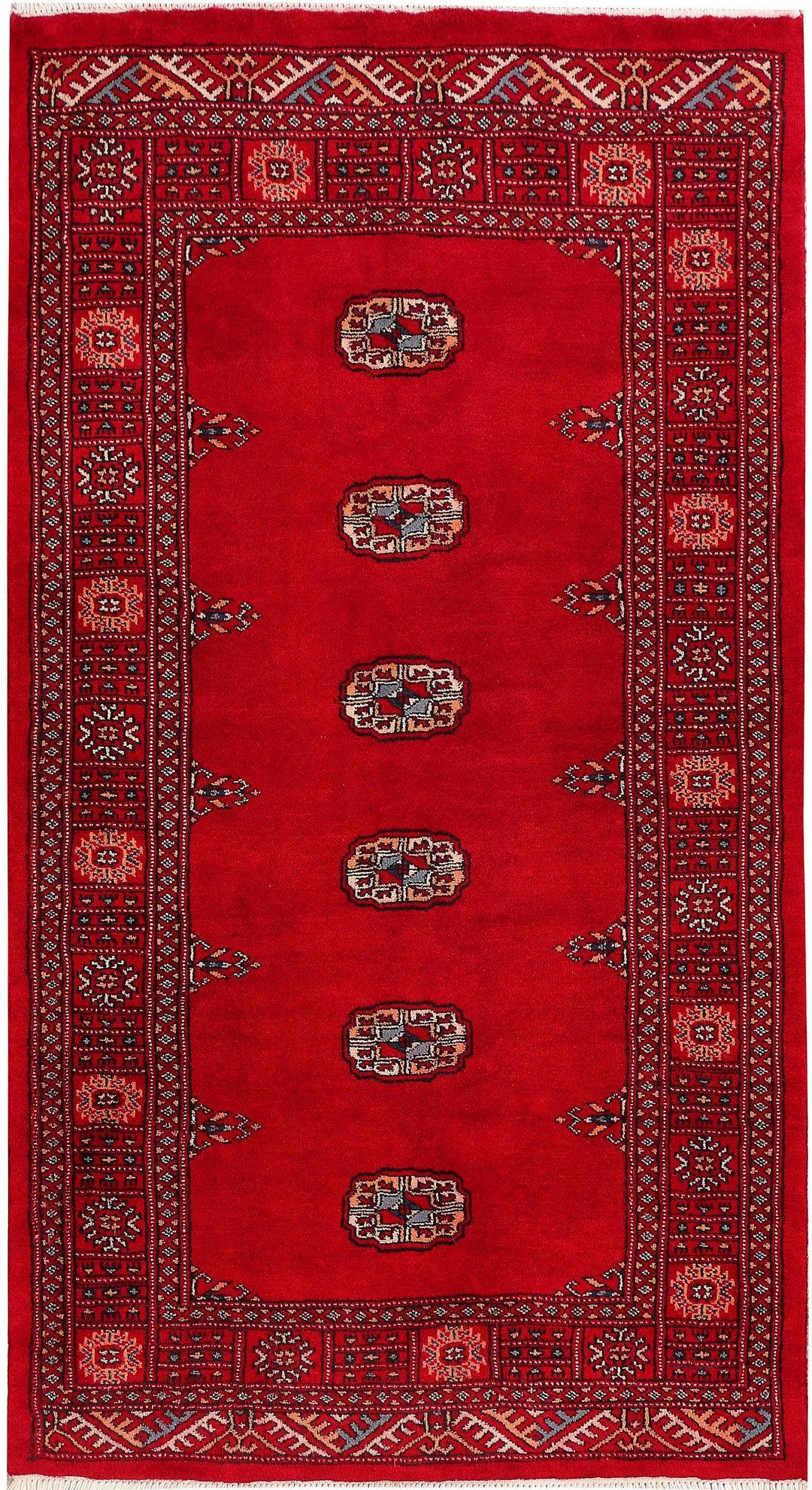 Dark Red Bokhara 3' x 5' 3 - No. 46246 - ALRUG Rug Store