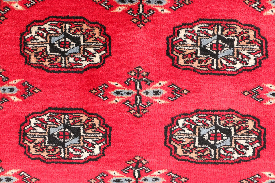 Red Bokhara 3'  1" x 4'  7" - No. QA30334