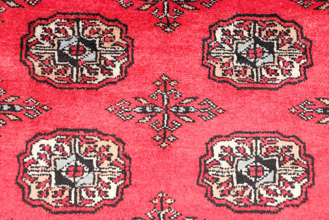 Red Bokhara 3'  2" x 4'  11" - No. QA56717
