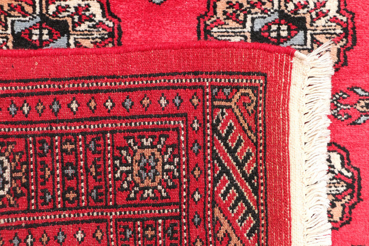 Red Bokhara 3' 1 x 5' 1 - No. 46271 - ALRUG Rug Store