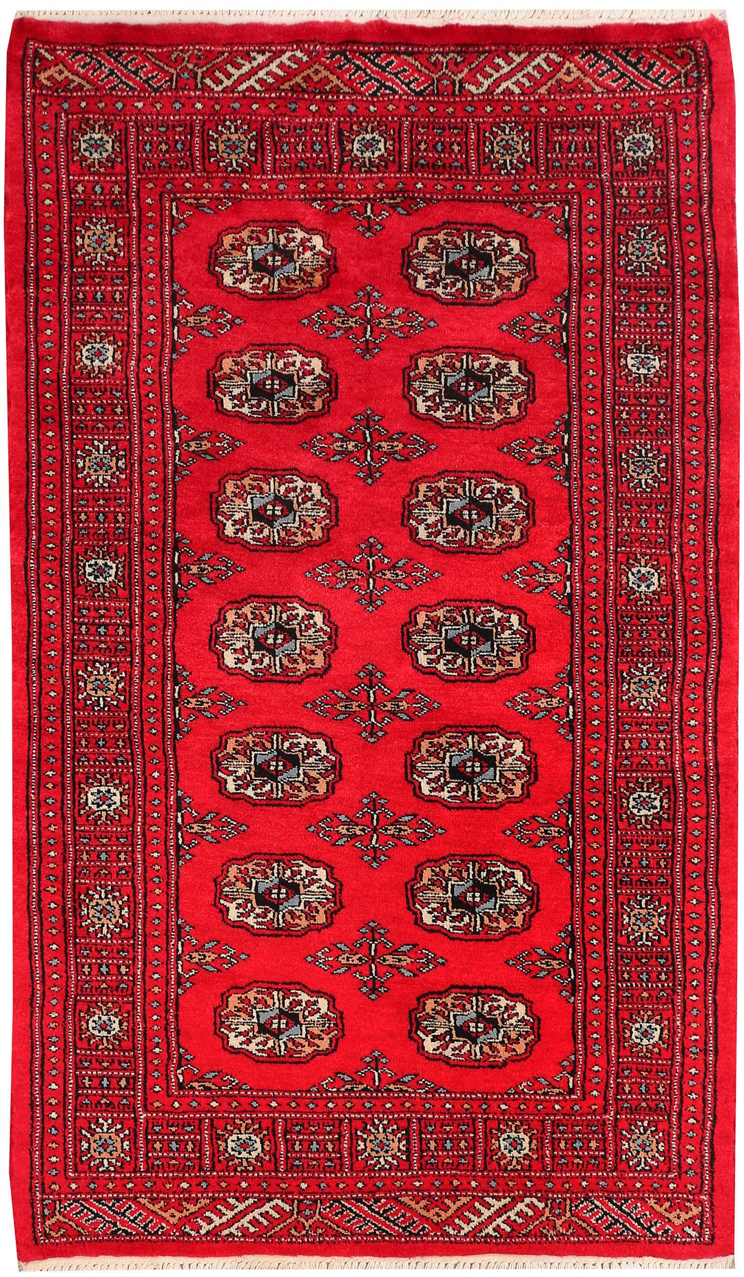 Red Bokhara 3' 1 x 5' 1 - No. 46271 - ALRUG Rug Store