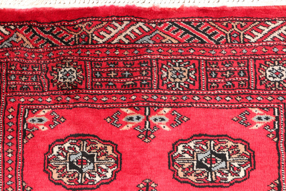 Red Bokhara 3' 1 x 4' 9 - No. 46272 - ALRUG Rug Store