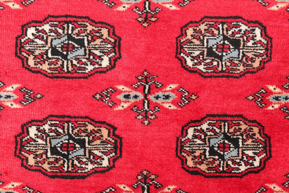 Red Bokhara 3' 1 x 4' 9 - No. 46272 - ALRUG Rug Store