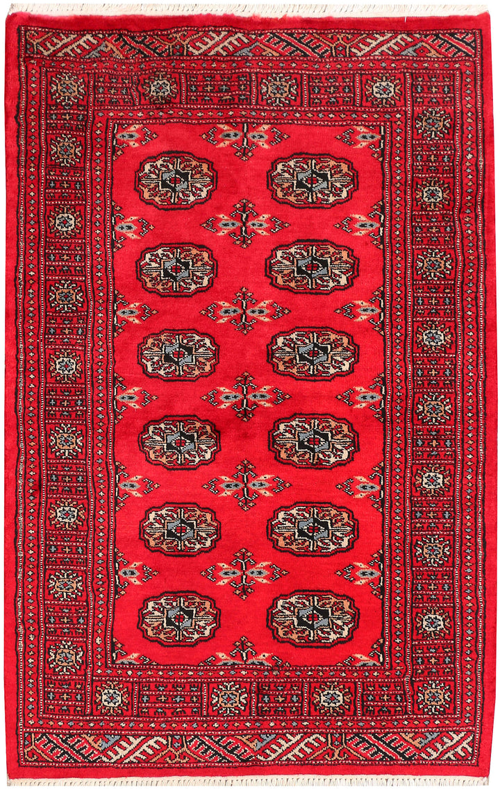 Red Bokhara 3' 1 x 4' 9 - No. 46272 - ALRUG Rug Store