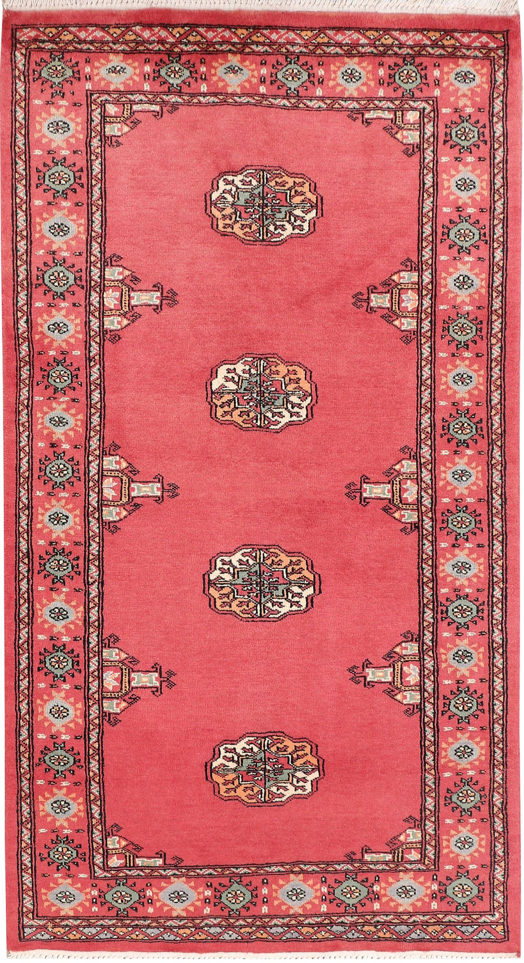 Light Coral Bokhara 2' 11 x 5' 4 - No. 46275 - ALRUG Rug Store