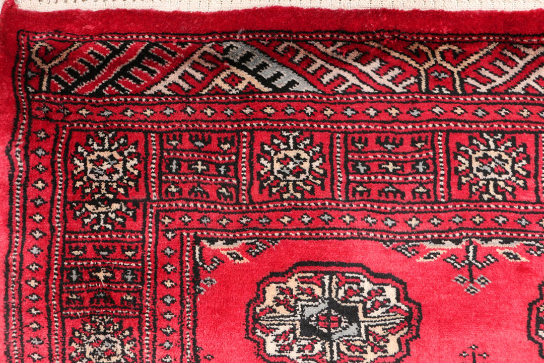 Red Bokhara 3'  1" x 5'  3" - No. QA82474