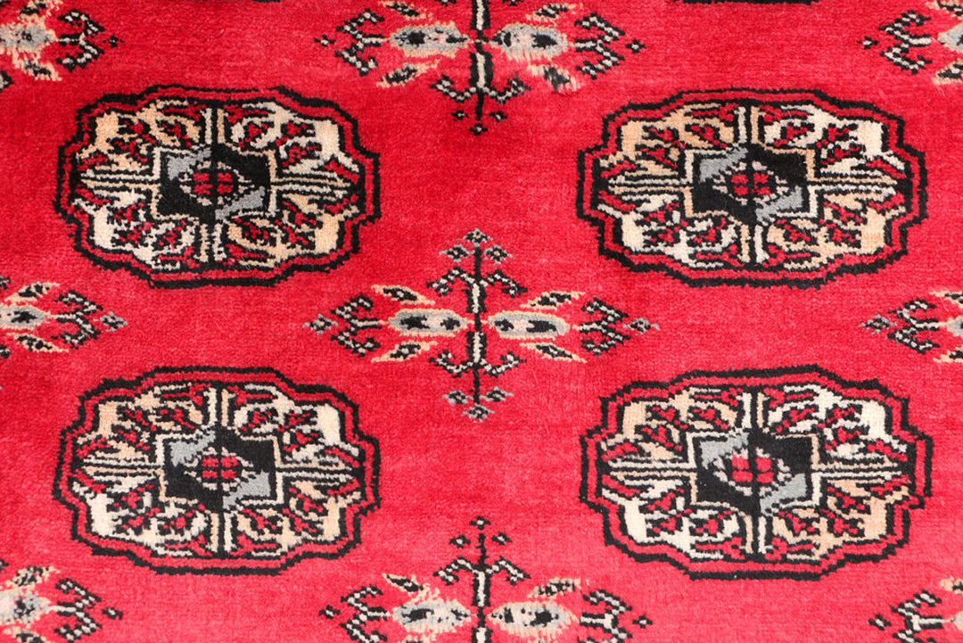 Red Bokhara 3'  1" x 5'  3" - No. QA82474