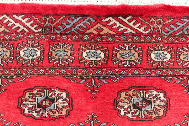 Dark Red Bokhara 3' 1 x 5' 1 - No. 46278