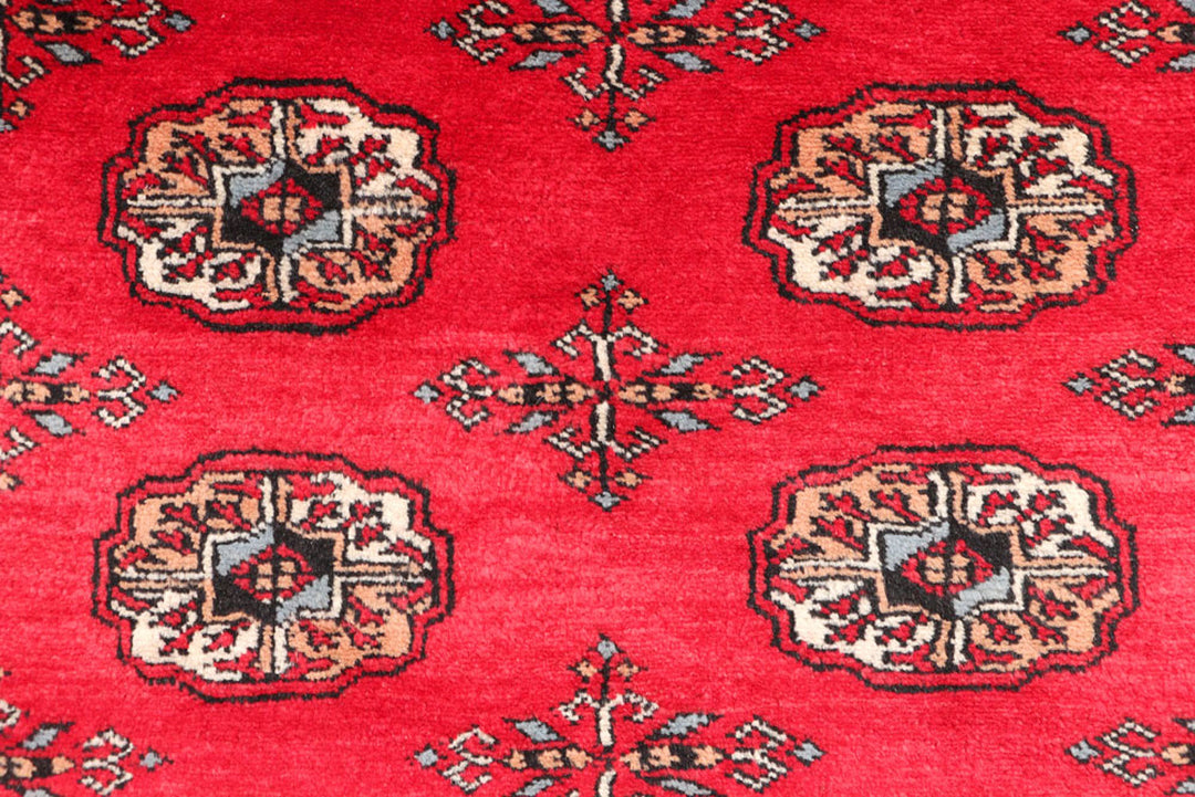 Dark Red Bokhara 3'  1" x 5'  1" - No. QA81938