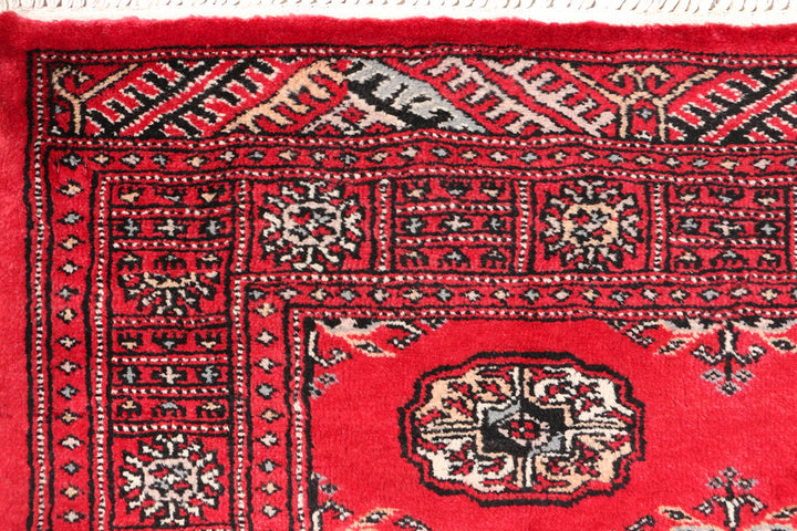 Dark Red Bokhara 3' 3 x 5' 1 - No. 46281 - ALRUG Rug Store