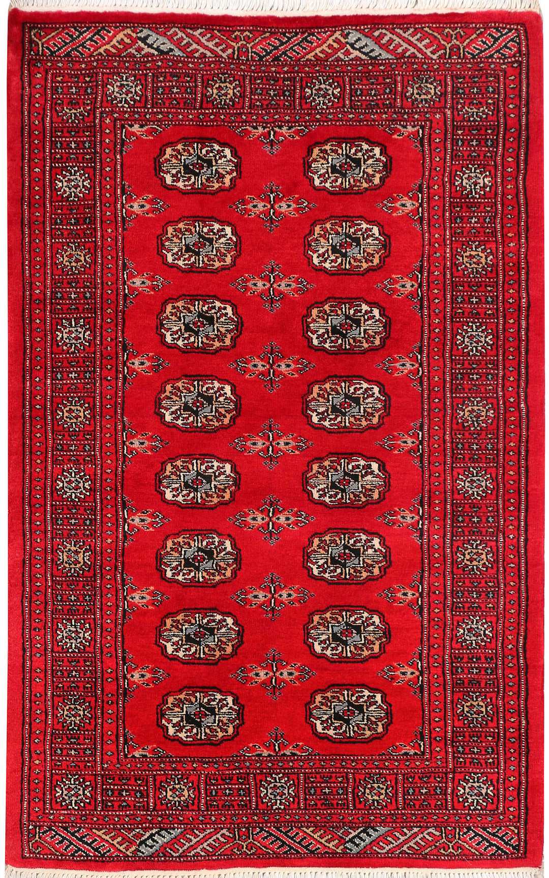 Dark Red Bokhara 3' 3 x 5' 1 - No. 46281 - ALRUG Rug Store