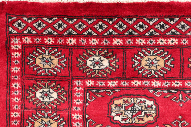 Dark Red Bokhara 3'  1" x 5'  1" - No. QA79688