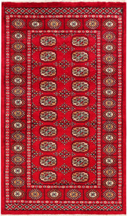 Dark Red Bokhara 3'  1" x 5'  1" - No. QA79688