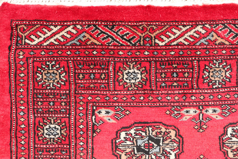 Dark Red Bokhara 3' 3 x 4' 11 - No. 46285 - ALRUG Rug Store