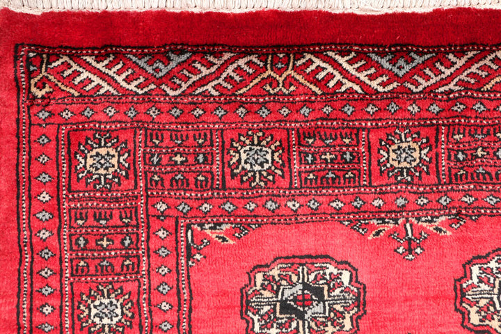Dark Red Bokhara 3' 3 x 5' 5 - No. 46289 - ALRUG Rug Store