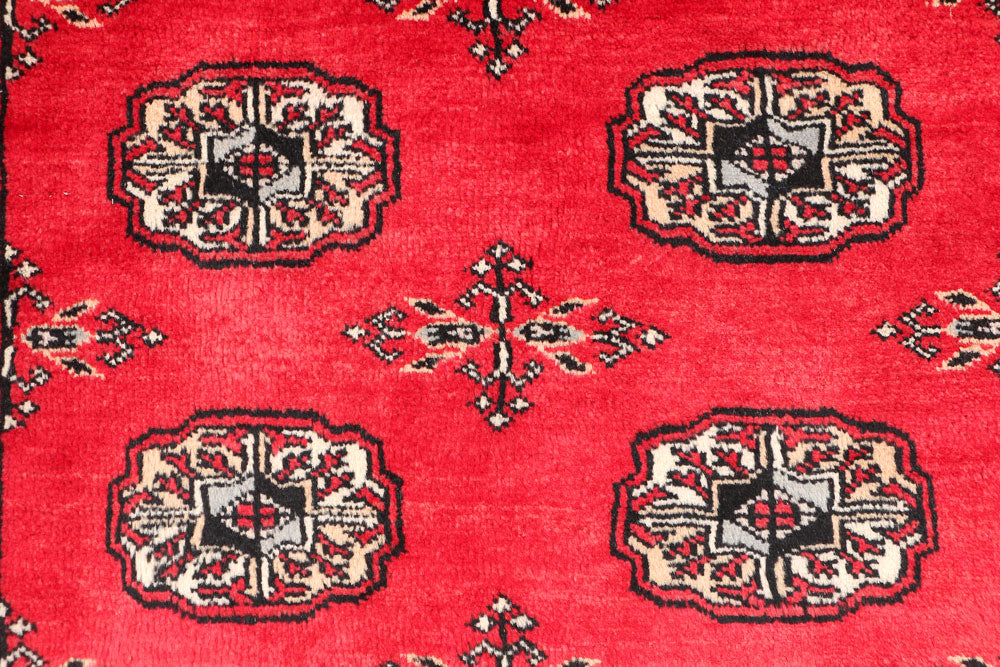 Dark Red Bokhara 3' 3 x 5' 5 - No. 46289 - ALRUG Rug Store