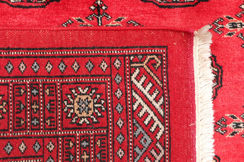 Dark Red Bokhara 3' 3 x 5' 5 - No. 46289 - ALRUG Rug Store
