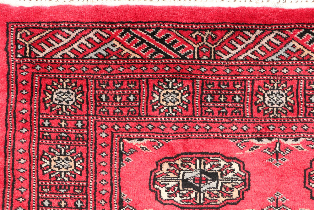 Red Bokhara 3' 2 x 5' 1 - No. 46291 - ALRUG Rug Store